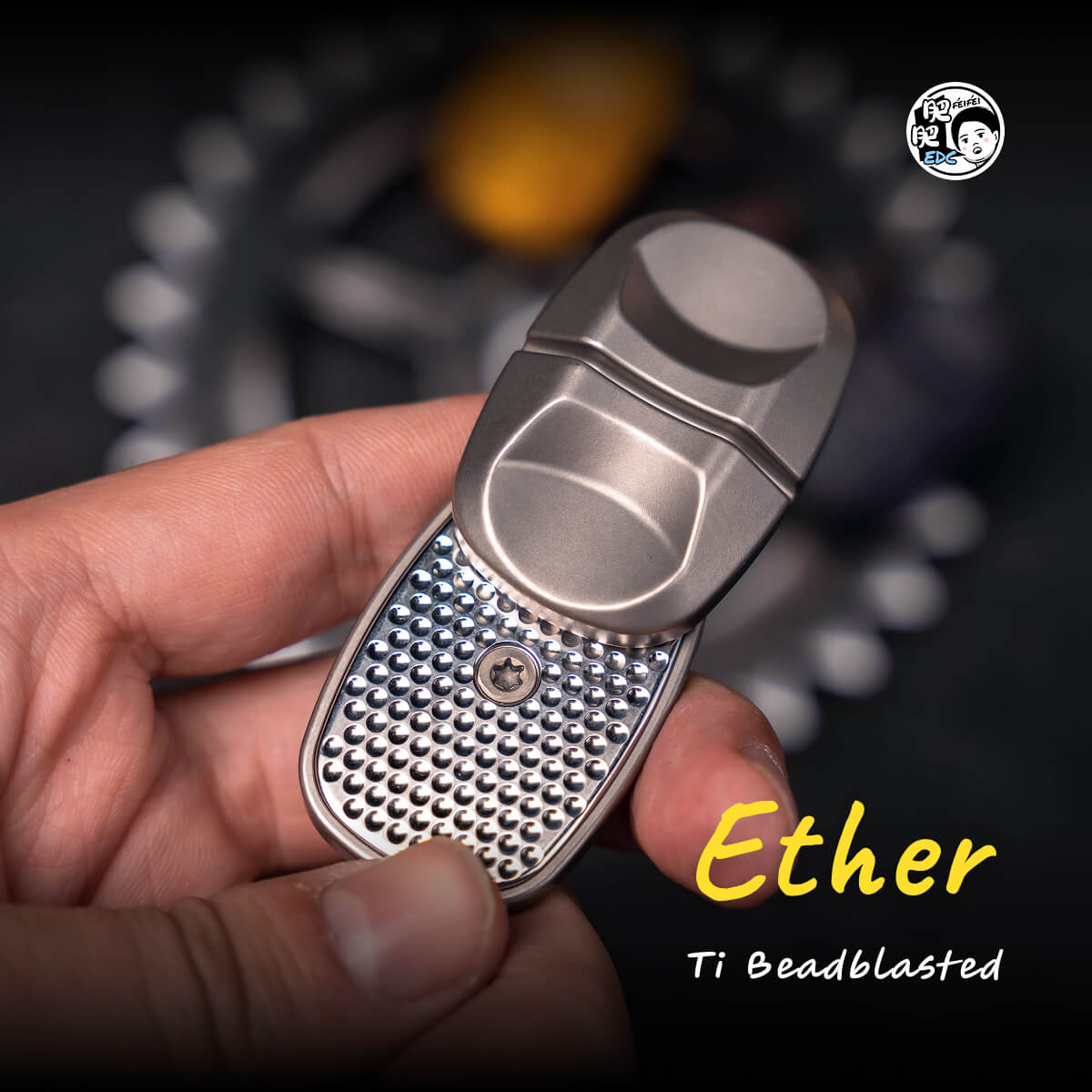 Ether EDC Magnetic Slider – Free Floating, Ergonomic Titanium